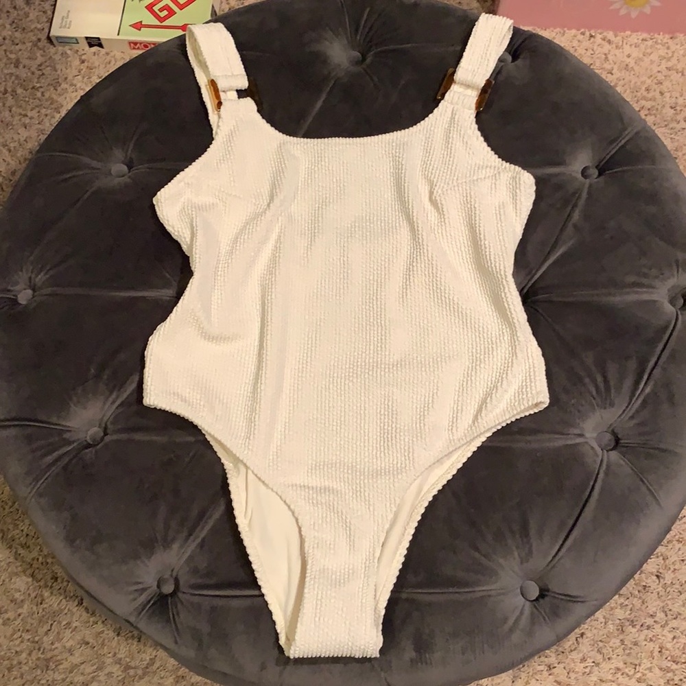 H&M DOMINO Crinkle Swimsuit Hunza G